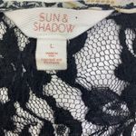 Sun & Shadow  Sleeveless Blouse Sheer Lace Back Size L Photo 4