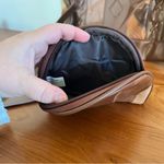 Patchwork Soft Leather Handbag Purse Shoulder Bag Coin & Wallet 3pc Set Brown Photo 3