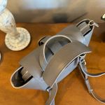 Senreve Mini Maestra Bag Storm Grey Leather Convertible Backpack Tote Gray Photo 3