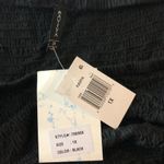 Raviya Swim Cover Up Tube Dress Maxi Hi Low Smocked Strapless Black 1X Photo 4