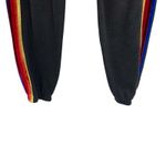 Aviator Nation  Classic Sweatpants Velvet Stripes Jogger Gray Black‎ Size Small Photo 6