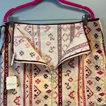Free People Skirt Beige Aztec Pattern Cleo Printed Wrap Skirt Sz 12 NWT Photo 13