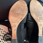 Donald Pliner Donald N Pliner 9 N wedge elastic stretch sandal suede on heel leather platform Photo 3