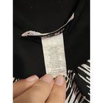 Carol Rose  Black White Print Sleeveless Asymmetrical  Top Size Xlarge Photo 3