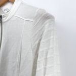 Market & Spruce White Zip Up Lightweight Knit Jacket High Low Women's Medium Photo 1