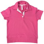 Nanette Lepore  Pink Short Sleeve French Terry Polo Shirt Top Women's Small Photo 1