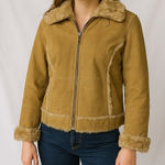 wilson's leather  Maxima Y2K Penny Lane‎ Shearling Jacket Tan Suede XL Photo 0