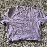 Lululemon  Wundermost Cropped Ultra-Soft Nulu Crewneck T-Shirt Photo 0