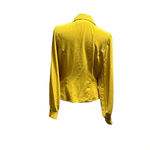 Milk & Honey women's mustard yellow long sleeve blouse Size M Photo 2