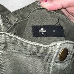 Thrills Catherine Olive Green Denim Button Down Overall Dress Photo 6