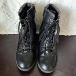 Black Wedge Ankle Boots Size 5.5 Photo 4