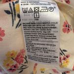 Gap  Sleeveless Pink Yellow Floral Blouse V-Neck With Tie Women’s Size Large Photo 8