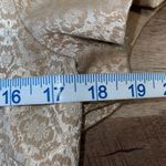 Express Design Studio Womens Open Front Irridescent Brocade Bolero Beige Size 6 Tan Photo 6