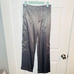 Young Fabulous and Broke  Finley Satin Cargo Pants Grey S NWT Photo 2