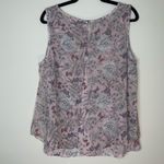 Roz & Ali | Blush Pink Butterfly & Floral Print Layered Sleeveless Top | XL Photo 1