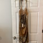 Boston Proper  Muse Zebra Print Dress size 14 brand new length 32” bust 34” Photo 3