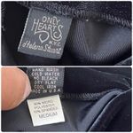 Only Hearts  Helena Stuart Black Velour Mock Neck Pull Over Blouse Medium Chic Photo 9