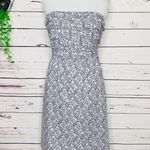 J.Crew  Blue & White Floral Strapless Mini Dress Size 6 Small Photo 7