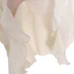 Thirty Thirty Cream Ruffle Cami‎ Top Adjustable Straps Size Large EUC Photo 4