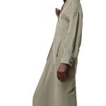 ZARA Green Linen Blend Shirt Dress with Pockets Size M Photo 6