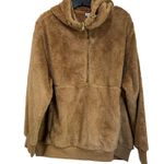 Old Navy Teddy Sherpa Half Zip Hoodie Jacket Cozy Fleece Pullover XL Photo 0