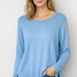 ZARA  Baby Blue Lightweight Crewneck Sweater Size XL Photo 0