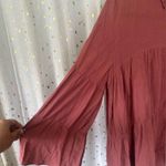 ZARA Ruffle Mocked Neck Bell Sleeve Oversized Flowy Tiered Trapeze Blouse M Photo 3