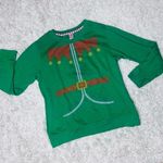 Green elf ugly Christmas sweater L holidays festive Size L Photo 0