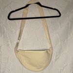 Aveda Cream Crossbody Canvas Shoulder Bag Purse Sling Cosmetic Cotton Gray Photo 3