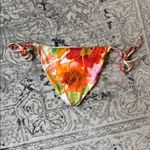 Mara Hoffman NWT  Lei String Bikini Bottom in Floral Multi Size XL Photo 5