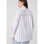 Lane Bryant  No Peek‎ Collection Relax Button Down Boyfriend Shirt Size 26/28 NWT Photo 2