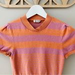 Free People Striped Crop Top Orange/Pink Sz XS Photo 1