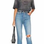 RE/DONE 90s High Rise Ankle Crop Denim Jeans Worn Brook Blue Size 29 Photo 12