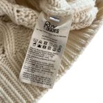 Roy Roger’s Cream Wool Pointelle Fisherman Open Knit Crewneck Sweater Size Small Photo 9