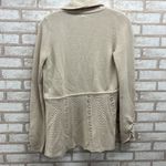 Anthropologie  Cream Open Front Cardigan S Wool Blend “Knitted & Knotted” Photo 5