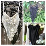 American Threads 3 Bodysuits  Black bodysuit Small/Medium + 2 More Photo 1
