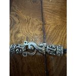 Chocker On Black Leather With 3 Pieces In Design. 16” Long Photo 3