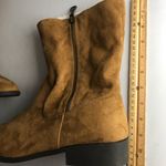 Maurice's Faux fur ankle boots Fold Over Women’s size 11 Tan Side Zipper EUC Photo 7