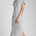 Gap  Cap Sleeve Gray Shift Midi T Shirt Dress Size Small Photo 1