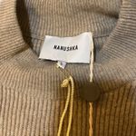 Nanushka belted bell sleeve knit mini dress color stone size S Photo 3