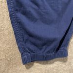 J.Crew  Pants Womens Sz 18 Plus Pull On Joggers Navy Blue Stretch Drawstring Photo 3