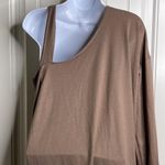 Line 6ix. Off Shoulder Cut Out Shirt Dress Tan Size 1X Photo 1