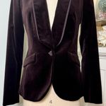 Loft Ann Taylor Velvet Blazer Jacket One Button Size 0 Photo 3