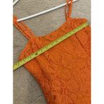 Trixxi Italian Designer Emanuela Beghelli By Beghi Orange Lace Mini Dress Bodycon Style Photo 8