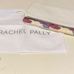 Rachel Pally Women’s Clutch Reversable flat zip leather floral clutch Cream Blue NEW Photo 8