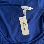 NWT Soma Sleeveless Braided Neckline Short Dress Sapphire Size Medium Blue Photo 4