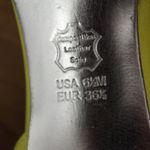 Nina New York Leather Soled Yellow Satin Rhinestone Heels Size 6.5M Photo 2