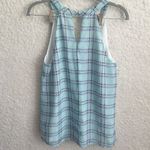 41 Hawthorn Gingham Tie Front Tank Top Blue XS Blue Photo 6