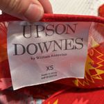 Urban Outfitters Upson Downes Crop Top Womens Red Tribal Oversized Aztec Photo 9