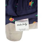 Anthropologie Kendra Dandy Dreamer Buttondown Top Blouse Pineapple Navy Blue 12 Photo 10